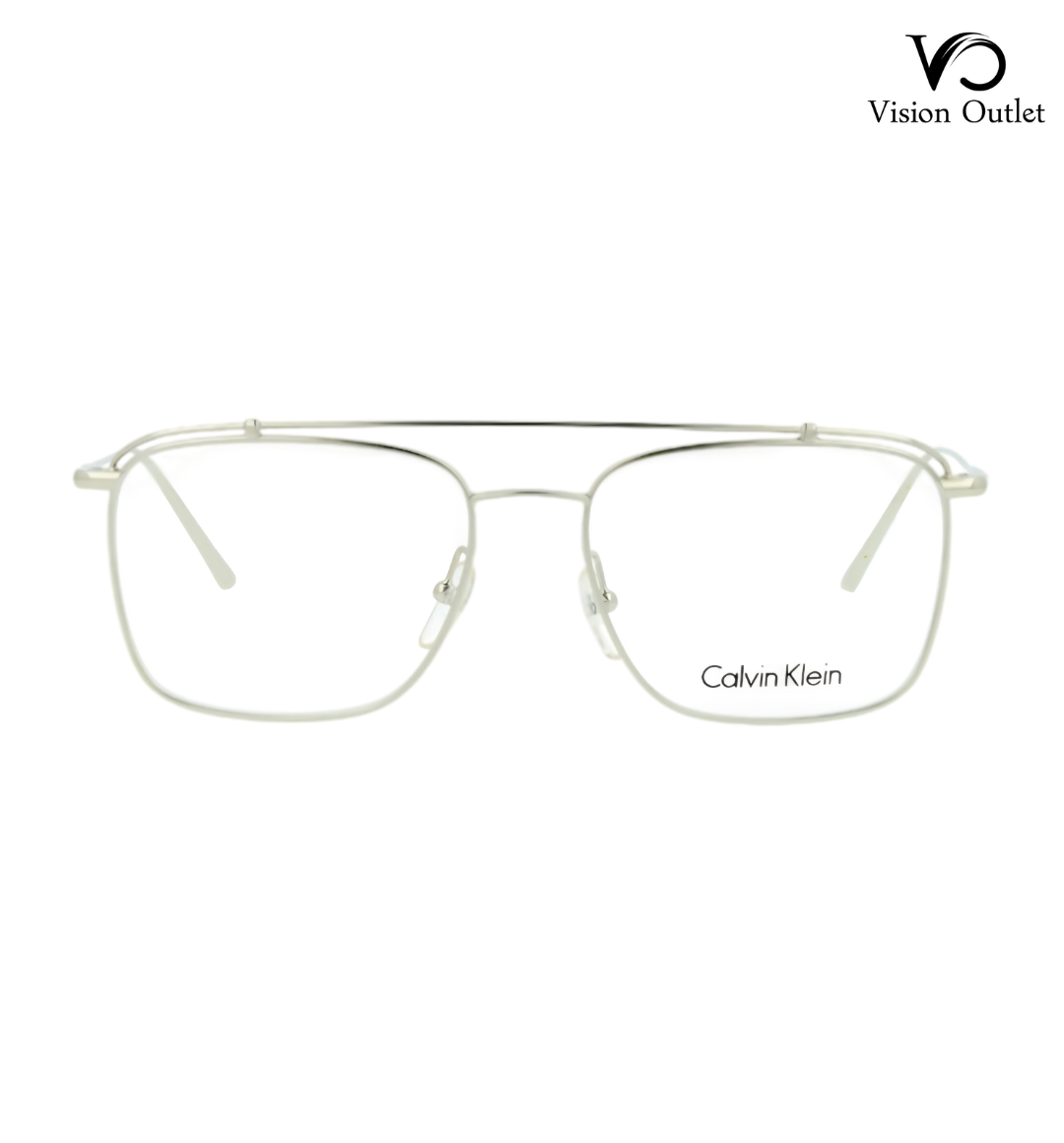 Calvin Klein CK5461 046 Men's Eyeglasses – Silver metal frame with sleek, minimalist design for a sophisticated, modern look.