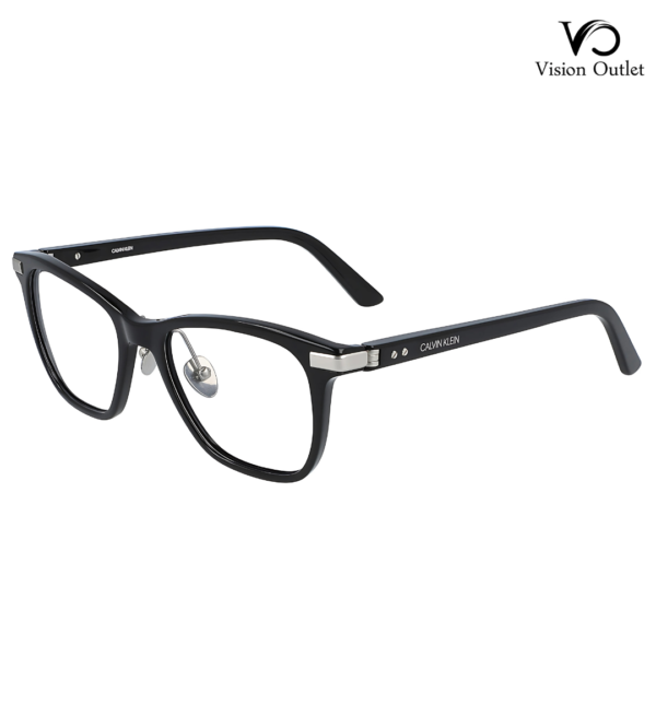 Calvin Klein CK20505 001 Eyeglass Frame – Unisex plastic frame with a circled design, suitable for progressive lenses and various face shapes.