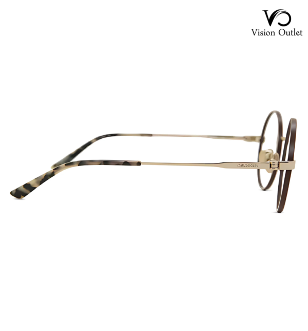 Calvin Klein CK19114 717 Gold Round Full Rim Metal Eyeglasses