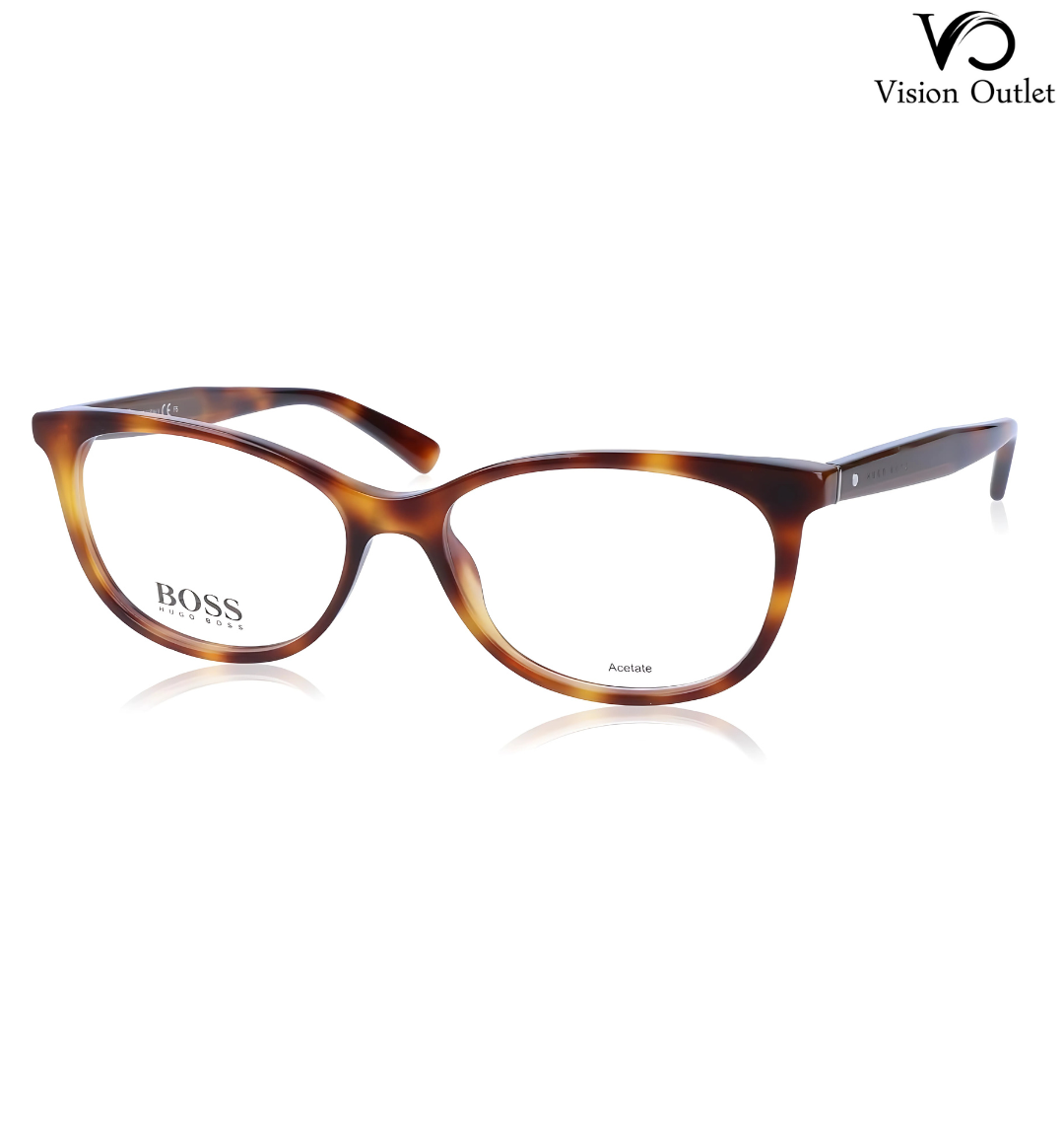 Hugo Boss 0796 TAA rectangular eyeglasses with a sleek full-rim acetate frame, perfect for a refined and stylish look.