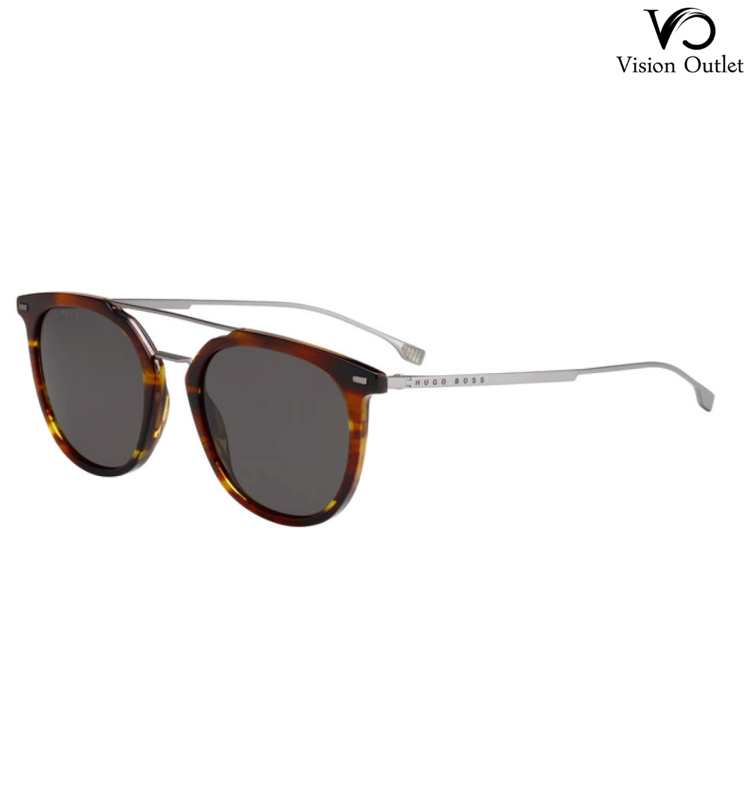 Hugo Boss BOSS 1013/S EX4 IR men's sunglasses with a brown horn multishape frame and stylish design for a modern look.