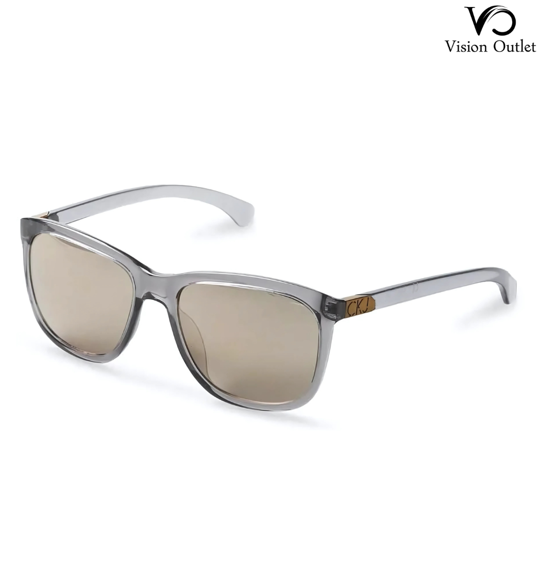 Calvin Klein CKJ738S 010 unisex sunglasses featuring a mirrored lens, sleek acetate frame, and a modern design from the Spring/Summer collection.