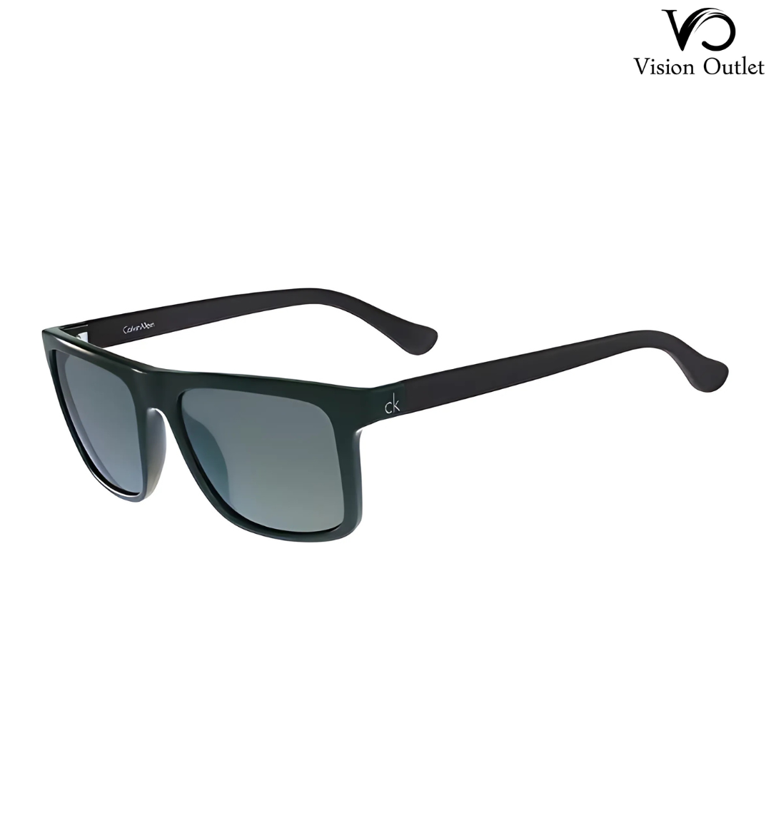 Calvin Klein CK3177S 318 Sunglasses – Shiny olive green full-rim frame with a modern design, featuring 55mm lenses and 100% UV protection for everyday style.