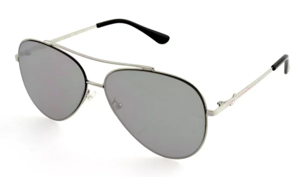 GUESS GF0301 10C 60mm Silver Mirror Aviator Sunglasses Unisex *scratches*