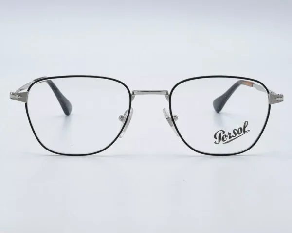 Persol 2447-V-1074 Eyeglasses Matte Black and Silver - Image 3